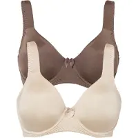 Bonprix Sujetador crema / chocolate