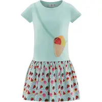 Happy girls Vestido aqua / verde claro / albaricique / frambuesa
