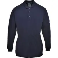Portwest Polo Damen Ml Modaflame, color azul marino, talla XXL, marca