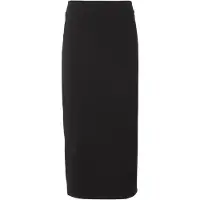 Emporio Armani para mujer. 7W000963_AF12484 Falda larga en punto elástico negro (S), Algodón, Clásico, outlet 2026.