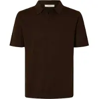 Selected Camiseta 'SLHMattis' marrón oscuro