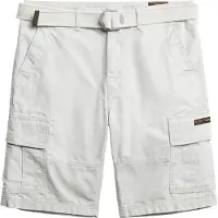 Superdry para hombre. M7110434A Pantalón corto cargo Heavy gris (30), Beige, Casual, Algodón, outlet 2026.