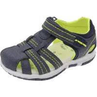 Chicco Zapatos abiertos 'Fantastic' gris oscuro / verde neón