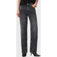 AllSaints Brooklyn Jean Washed Black Talla: W25 | Vaqueros Rectos Outlet | Mujer | Negro
