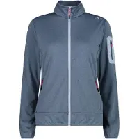 CMP - Women's Jacket Jacquard Double Knitted - Forro polar size 48, azul/gris