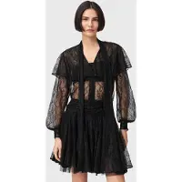 AllSaints Athena Lace Shirt Black Talla: 12 | Blusas Outlet | Mujer | Negro