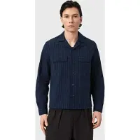 AllSaints Stanley Ls Shirt Navy Blue Talla: L | Camisas Casuales Outlet | Hombre | Azul