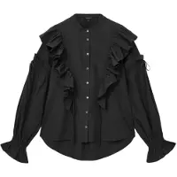 AllSaints Lulu Shirt Black Talla: 12 | Blusas Outlet | Mujer | Negro