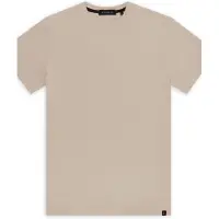 Aspact Unisex Malika Tee Sand Talla: XS | Camisetas de Seda Outlet | Unisex | Marrón