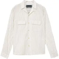 AllSaints Stanley Ls Shirt Soap White Talla: XS | Camisas Casuales Outlet | Hombre | Blanco