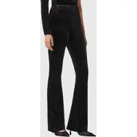 AllSaints Zanni Flare Trouser Velvet Black Talla: 12 | Pantalones Formales Outlet | Mujer | Negro