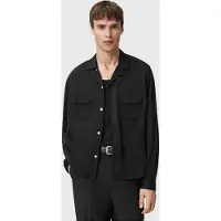 AllSaints Yodo Ls Shirt Black Talla: M | Camisas Casuales Outlet | Hombre | Negro