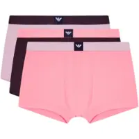 Emporio Armani para hombre. EM002205_AF20673 Set 3 Bóxers Bottom rosa, granate (L), Homewear, Algodón, outlet 2026.