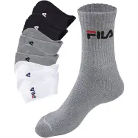 FILA Calcetines gris moteado / negro / blanco