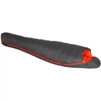 Exped - Dura -5° C - Saco de dormir de plumas size S, gris/rojo
