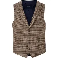 Hackett para hombre. HM470474 Chaleco Gunclub marrón (46/32), Casual, Clásico, Poliéster, outlet 2026.