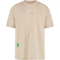 District Vision - Ropa para trail running - Boxy Training Short Sleeve Tee Bamboo - Talla XL - Beige