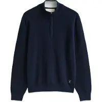 Gant Cotton Rib Half Zip Evening Blue Talla: XXL | Jerséis Outlet | Hombre | Azul