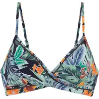 Sunseeker Top de bikini azul cian / azul oscuro / langosta / negro