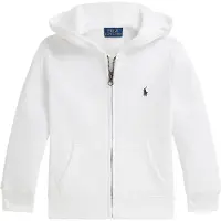 Ralph Lauren para niño. 322799360501 Sudadera de felpa con cremallera blanco (5años= 117/123cm), Casual, Algodón, moda infantil, Polo R