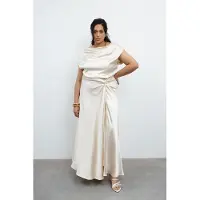 VIVEH Shell Champagne Talla: 44 | Vestidos Maxi Outlet | Mujer | Blanco