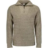 No-excess Pullover Wing Collar Half Zip Soft Woolblend Sand Talla: S | Jerséis Outlet | Hombre | Marrón