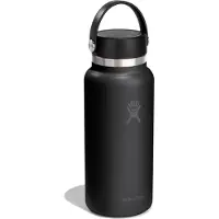Hydroflask - Wide Mouth With Flex Cap 2.0 - Botella térmica size 946 ml, negro