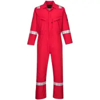 Portwest AF73 Mono de trabajo Araflame, color rojo, talla 50