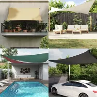 Prolenta Maison Exclusive: Vela solar triangular, fabricada en tejido Oxford, de 3x3x4,24 metros, color marrón
