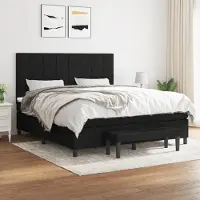 Prolenta Maison Exclusive - Base de cama con somier y colchón, color , 160x200 cm, tejido