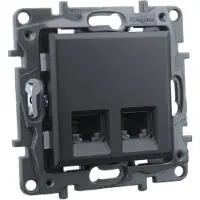 Legrand Enchufe para ordenador, 2 puertos RJ45 CAT5e, color , marca Niloe, modelo Step 2472