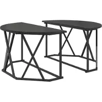 Syfax Mesa de Café Roble Negro 80 x 80 x 42 cm