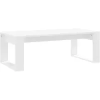 Syfax Mesa de centro madera de ingeniería blanco 102x50x35 cm