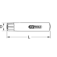 Ks Tools 129.2323, Broca, acero, 2,3 cm, 1 unidad