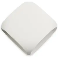Faro BU-OH, luz exterior para pared, blanco, aluminio, IP65, Clase I, bombillas no reemplazables
