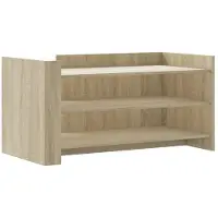 Syfax Mesa de centro madera de ingeniería roble Sonoma 100x50x50 cm
