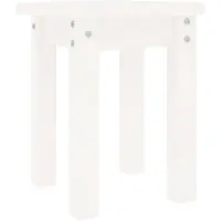 Syfax Mesa de centro de madera maciza de pino blanco Ø35x35 cm