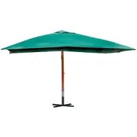Syfax Sombrilla flotante Melia verde 300x400 cm