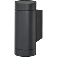 Ledvance ENDURA CLASSIC ITYS W, aplique exterior, casquillo GU10, color gris oscuro, aluminio, fácil instalación, difusor de vidrio o PMMA, grado de protección IP65, iluminación indirecta
