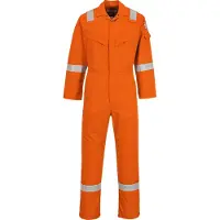 Portwest FR50: Mono de trabajo ignífugo y antistático, color naranja, 350 g, talla XS