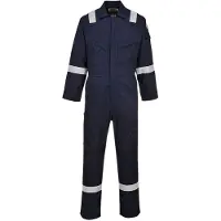 Portwest FR28: Mono ligero y antiestático, 280 g, color azul marino, talla XL