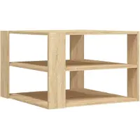 Syfax Mesa de centro madera de ingeniería roble Sonoma 58x58x40cm