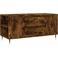 Syfax Mesa de centro madera ingeniería roble ahumado 102x44,5x50 cm