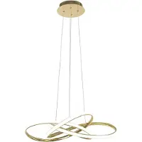 Toolight Lámpara Colgante De Techo Led App815-Cp Node Gold13X60X70Cm