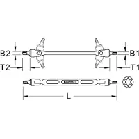 Ks Tools 517.0317: Llave articulada doble
