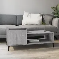 Prolenta Maison Exclusive - Mesa de centro gris Sonoma, 100x50x45 cm, fabricada en material de madera