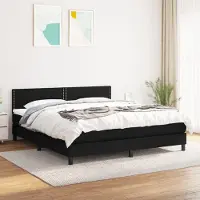 Prolenta Maison Exclusive - Base de cama con somier y colchón, color , 180x200 cm, tejido