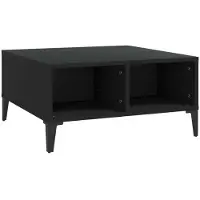 Syfax Mesa de centro madera contrachapada 60x60x30 cm