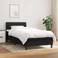Prolenta Maison Exclusive: Base de cama con somier y colchón, color , 90x200 cm, material: textil