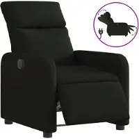 Sonstiges Sillón reclinable eléctrico de tela negro